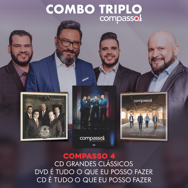 COMPASSO 4 - COMBO TRIPLO - 2 CD's + DVD